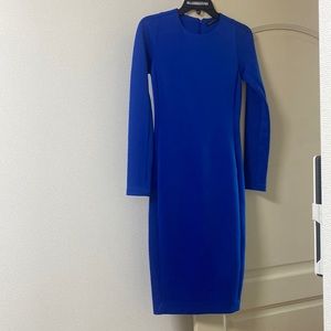 Zara long sleeve scuba Blue dress size M